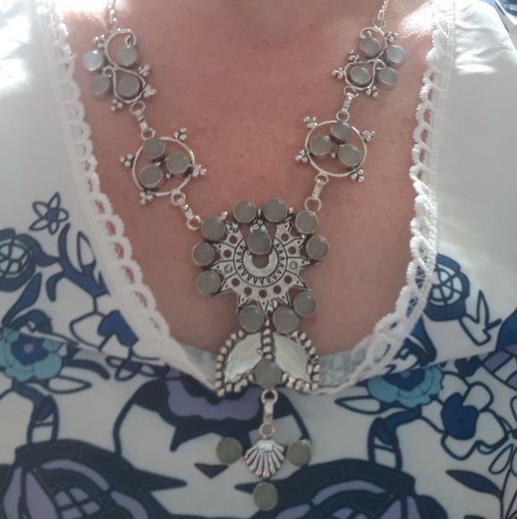 New Stunning Chalcedony 925 Silver Necklace. - Picture 4 of 6